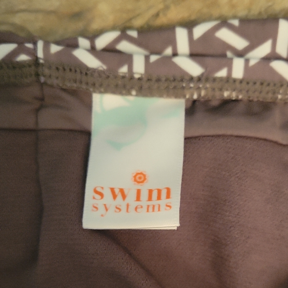 Womens Large Chic Brown Boca Raton Pattern Bikini Set NWT - Picture 5 of 12